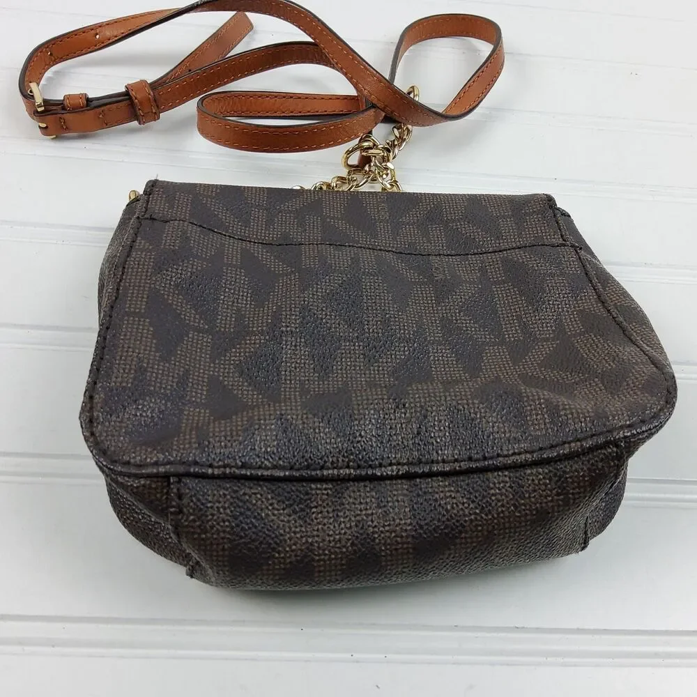 Michael Kors MK Signature Crossbody Shoulder Handbag Purse